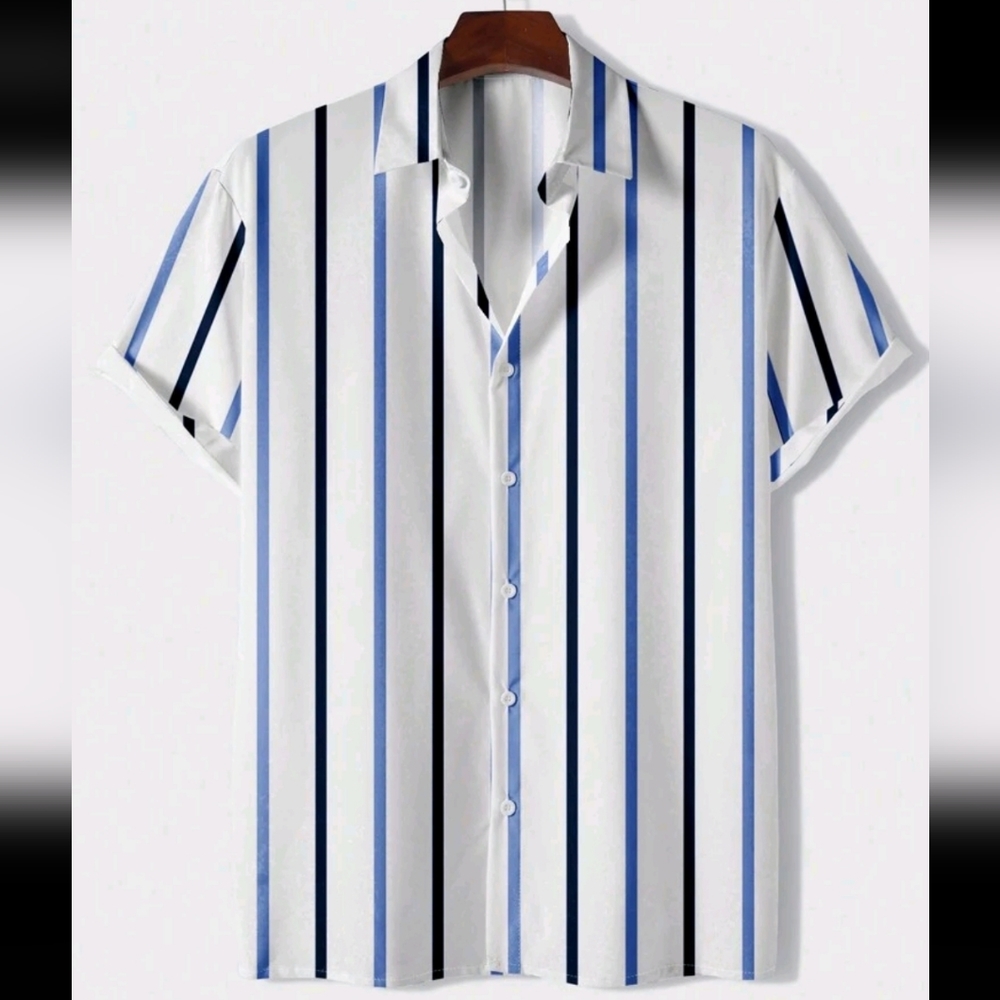 Men Striped Print Shirt